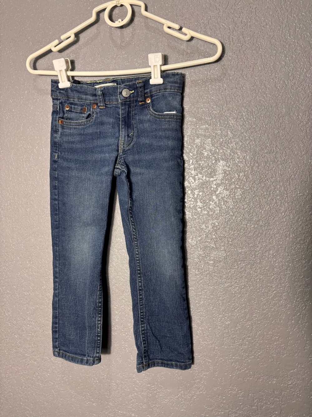 Girls' Dark Blue Stretch Jeans